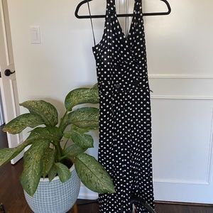 ZARA Black & White Polka Dot Jumpsuit